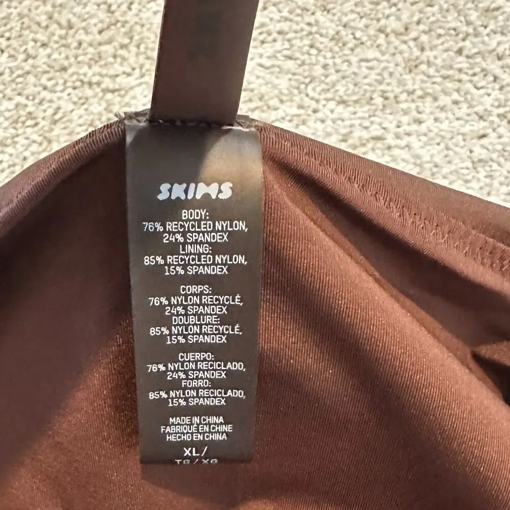 SKIMS Chocolate Brown Bikini Bottoms